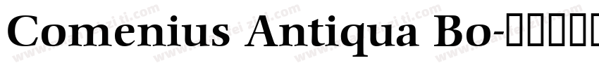 Comenius Antiqua Bo字体转换